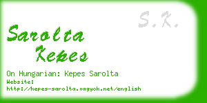 sarolta kepes business card